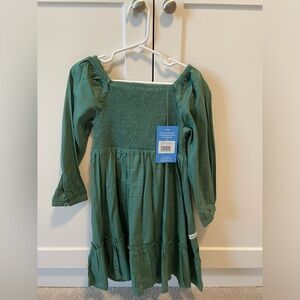 NWT Ruffle Butts long sleeve woven smocked dress
